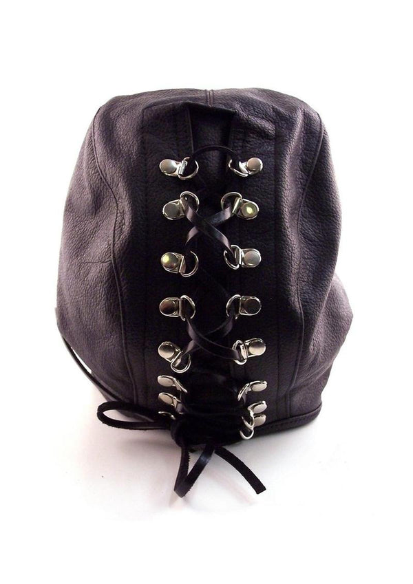 Rouge Leather Zip Eye Mask