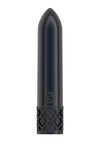 Royal Gems Glitz Rechargeable Bullet - Grey/Gun Metal