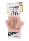 S & M Peaches N Creame Spiked Sensory Glove - Rose Gold