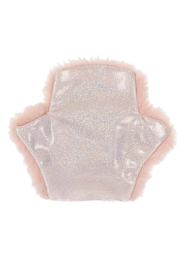 S & M Peaches N Creame Spiked Sensory Glove - Rose Gold