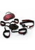 Scandal Bed Restraint Kit - Black/Red