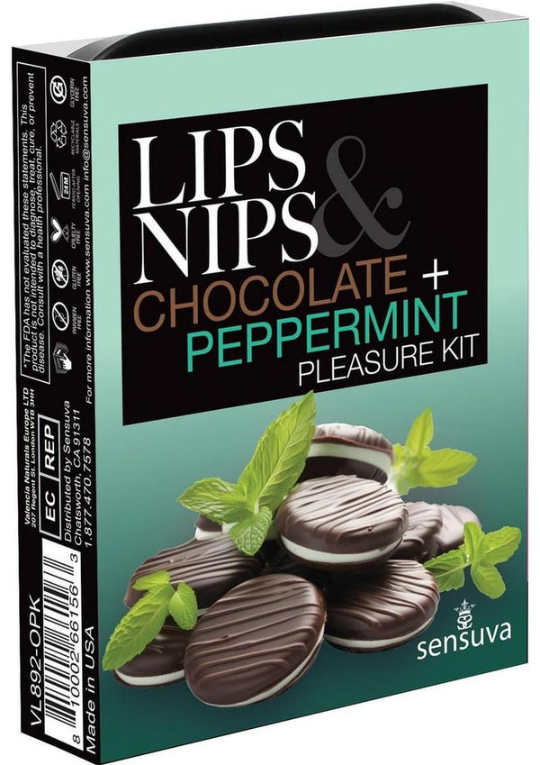 Sensuva Pheromone Infused Lips N Nips Pleasure Kit - Chocolate/Mint