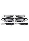 Sex and Mischief Anywhere You Dare Bondage Restraint System - Black/Silver