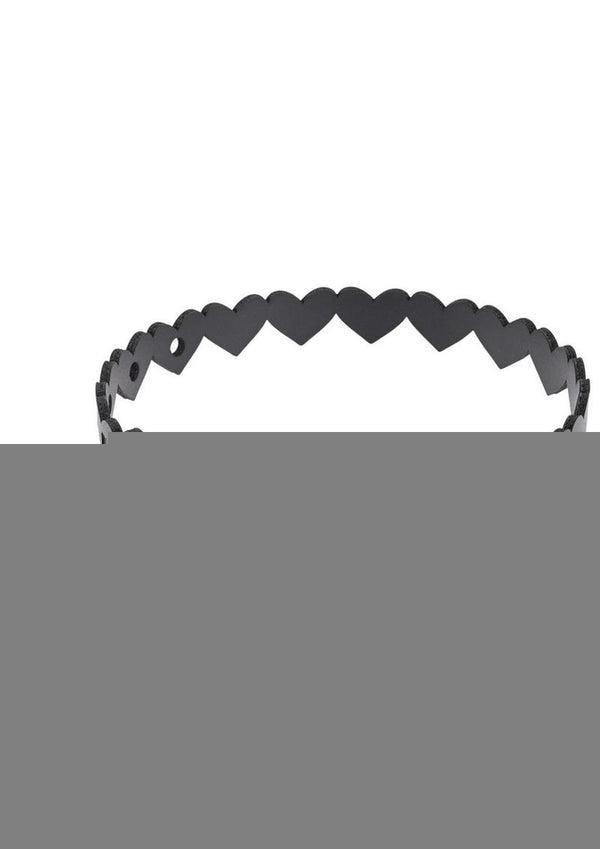 Sex and Mischief Heart Day Collar - Black