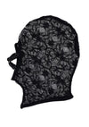 Sex and Mischief Lace Hush Hood - Black