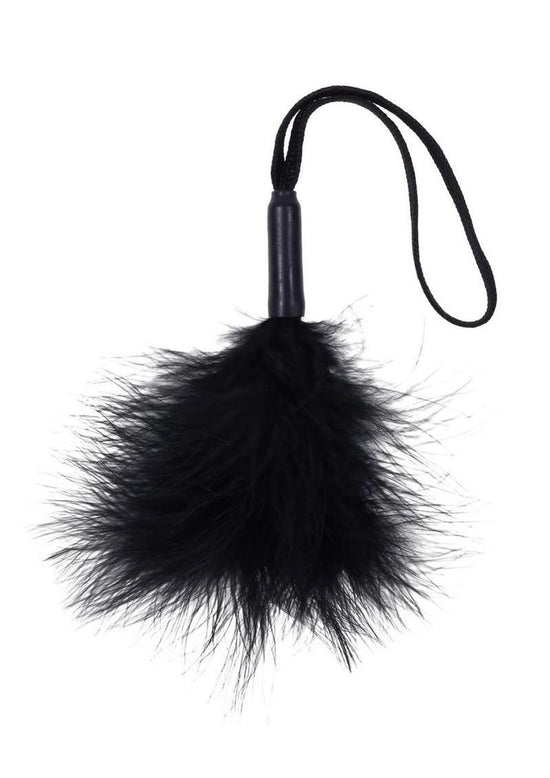 Sex and Mischief Peaches N Creame Wrist Feather Tickler - Black