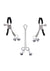 Sex and Mischief Shadow Bell Nipple Clit Jewelry - Black/Silver