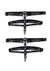 Sex and Mischief Shadow Garters - Black/Silver