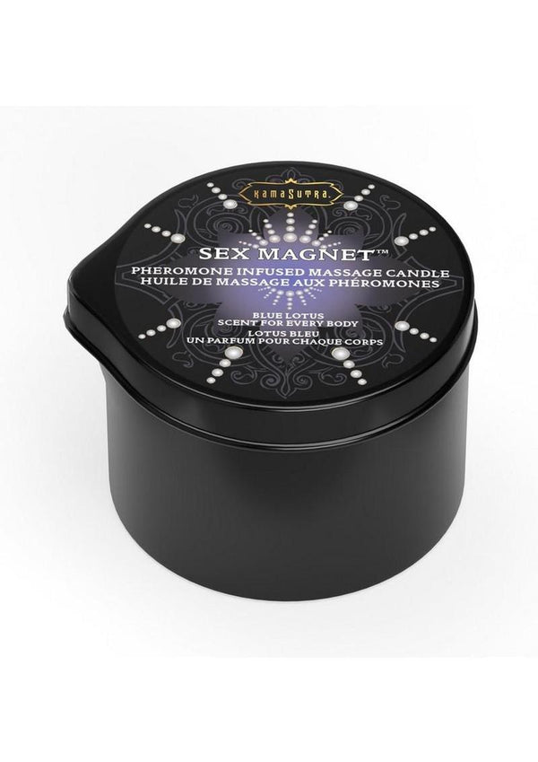 Sex Magnet Pheromone Massage Candle with Pour Spout - Small - Blue Lotus - Small