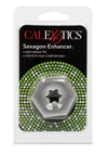 Sexagon Enhancer Cock Ring - Clear