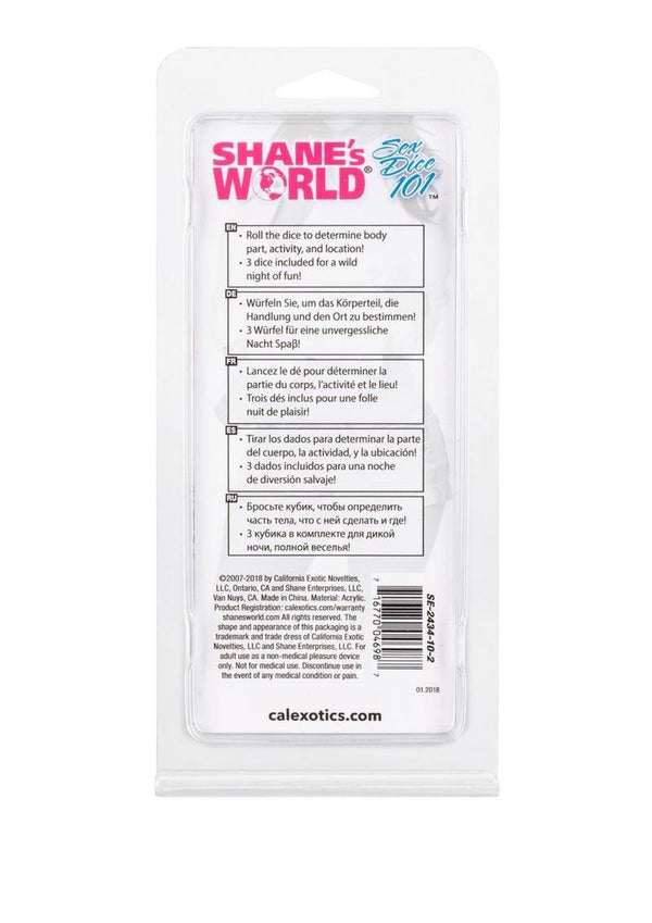 Shane's World Sex Dice 101