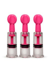 Size Matters Maxtwist Clit and Nipple Triple Sucker - Pink - Set