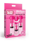 Size Matters Maxtwist Clit and Nipple Triple Sucker - Pink - Set