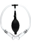 Size Matters Nipple Pumping System with Dual Cylinders - Black/Clear