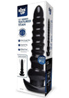 Size Up Ribbed Textured Titan Plug - Black - 13in