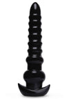 Size Up Ribbed Textured Titan Plug - Black - 13in