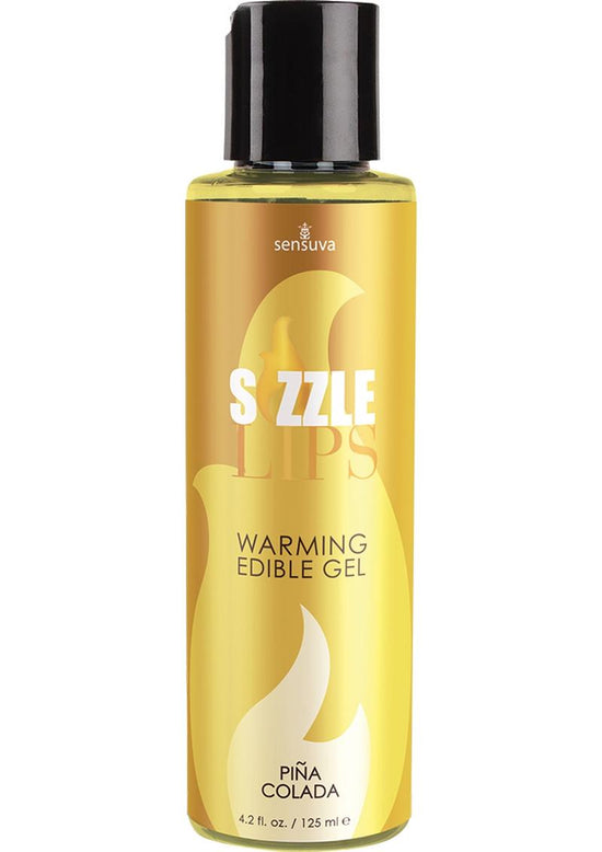 Sizzle Lips Warming Edible Gel Pina Colada - 4.2oz