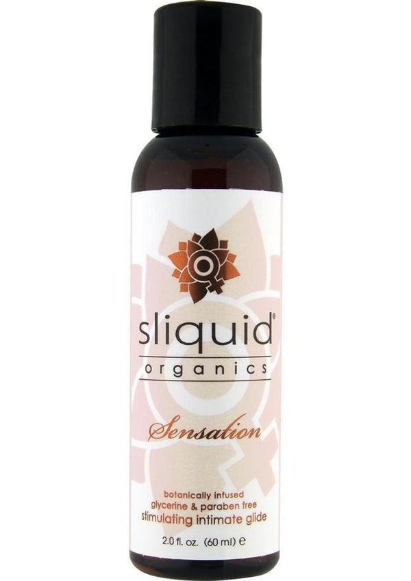 Sliquid Organics Sensations Botanically Infused Stimulating Intimate Glide Lubricant - 2oz