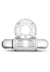 Stay Hard Vibrating Mega Bull Cock Ring - Clear