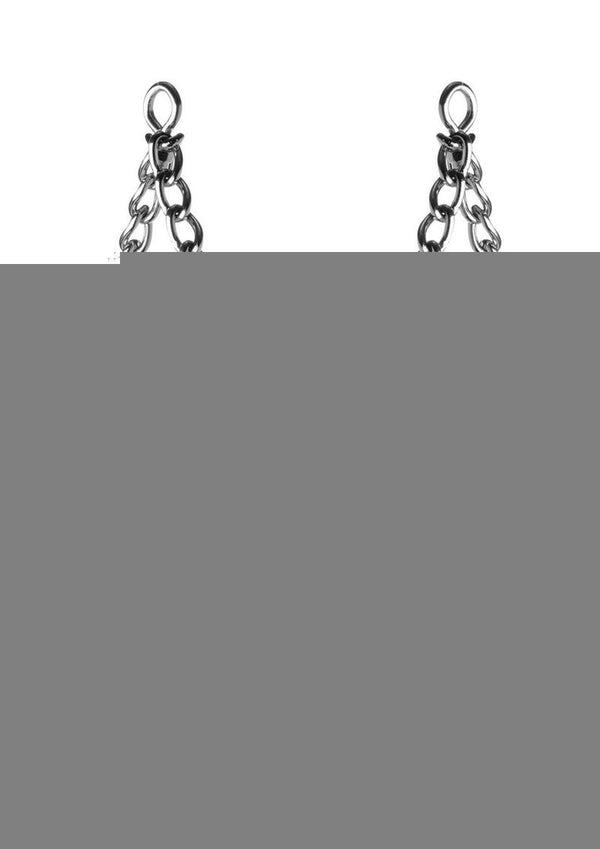 Strict Leather Fur Lined Suspension Cuffs - Black/Metal