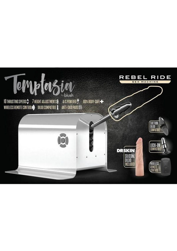 Temptasia Rebel Ride Sex Machine with Remote - White