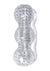 The 9's - Clear Stroke Threeway Masturbator - Clear - 5.75in