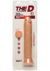 The D Realistic D Ultraskyn Dildo - Flesh/Vanilla - 12in