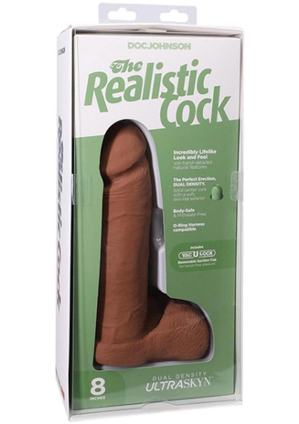 The Realistic Cock Ultraskyn Dildo - Caramel - 8in