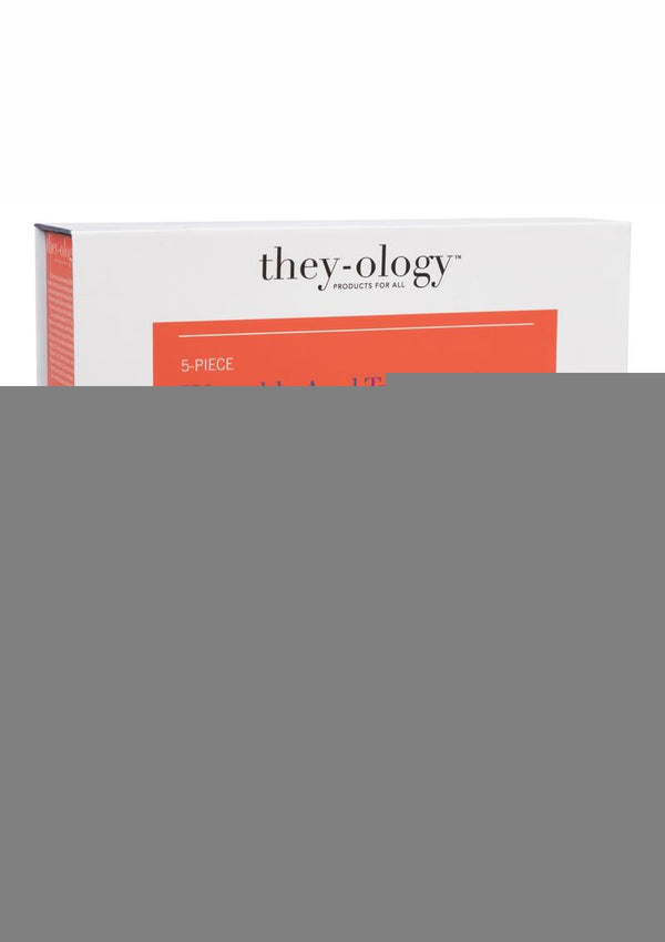 They Ology Wearable Anal Trainer - Blue - 5 Piece Set