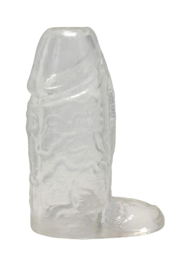 Titanmen Cock Sleeve with Ball Strap - Clear - 4.5in