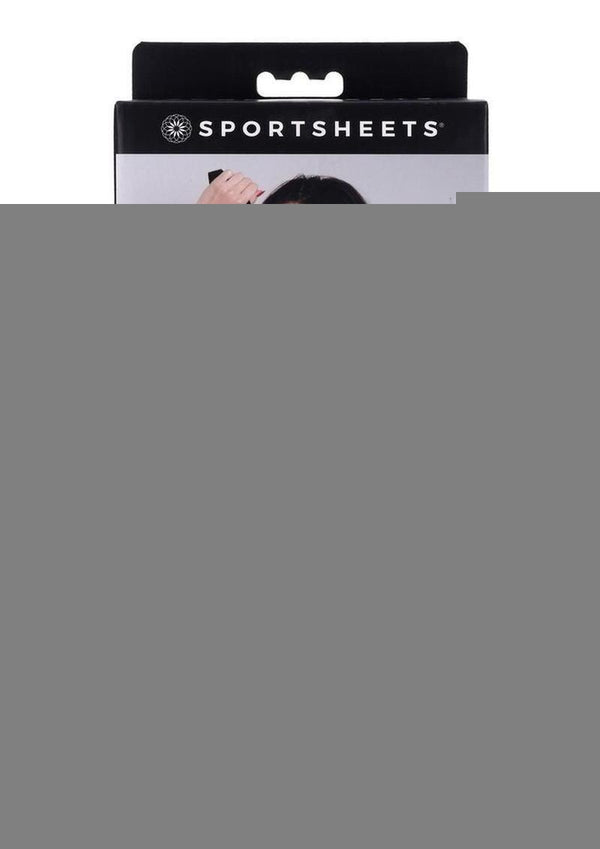 Velvet Noir Adjustable Hog Tie and Cuff - Black - Set