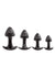 Walk Around Trainer Plugs - Black - 4 Pack