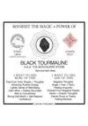 Warm Human Black Tourmaline - Black