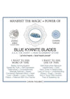 Warm Human Blue Kyanite Blades - Blue