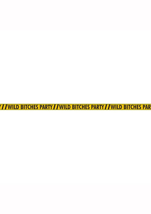 Wild Bitches Party Tape - Black/Yellow - 100ft