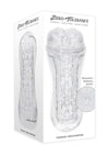 Zero Tolerance Casual Encounter Beaded Pussy Stroker with Vibrating C-Ring - Clear
