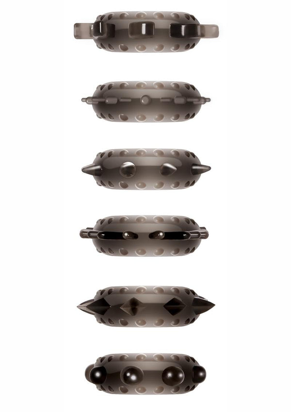 Zero Tolerance Cockstars Cock Ring Kit - Smoke - 6 Piece Kit