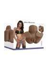 Zero Tolerance Squirt For Me XL Rechargeable Realistic Squirting Pussy Stroker with Remote Control - Chocolate