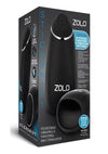 ZOLO Stickshift Squeezable Vibrating and Thrusting Rechargeable Male Stimulator - Black/Silver