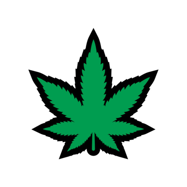 Marijuana Leaf Green Enamel Pin
