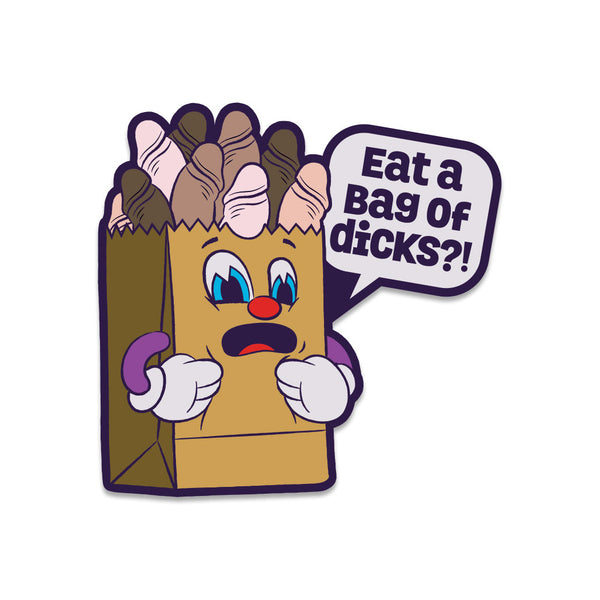 Fuck Buddies Bag Of Dicks Enamel Pin