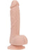 Addiction Toy Collection Mark Silicone Dildo with Balls - Flesh/Vanilla - 7.5in