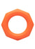 Alpha Liquid Silicone Sexagon Ring - Orange