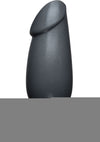 American Bombshell Fat Man Dildo - Grey/Gun Metal - 7in