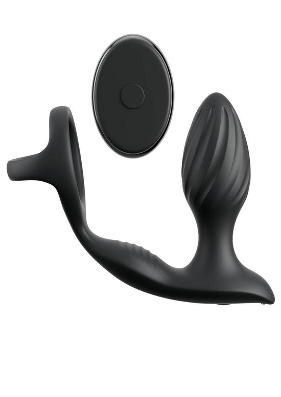 Anal Fantasy Elite Ass-Gasm Gyro-Milk Pro with Remote Control - Black