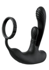 Anal Fantasy Elite Ass-Gasm Intimotion Multi-Motor Rechargeable Silicone Anal Plug - Black