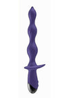 Ass-Sation Deep Dive Contoured Wand Rechargeable Silicone Anal Probe - Purple