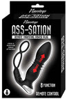 Ass-Sation Remote Thrusting Rechargeable Silicone Power Plug - Black