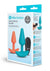 B-Vibe Butties Silicone Anal Training Set with Remote Control - Orange/Teal - 2 Pc