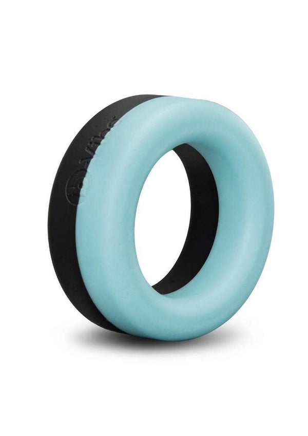 B-Vibe Flex Band Silicone Cock Ring - Blue - 30mm